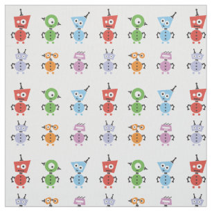 Robot Robots Monster Fabric Stoff