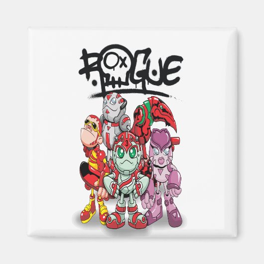 Robot Rogue Robotics Magnet (Vorne)