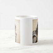 Robot & Rose Solarpunk-Tasse Kaffeetasse (Mittel)