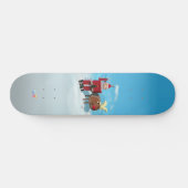 Robot Santa & Oh Deber Weihnachtsfest-Abenteuer Skateboard (Horizontal)