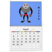 Robot sci-fi Cartoon Spaß Science Fiction Kalender (Mär 2026)