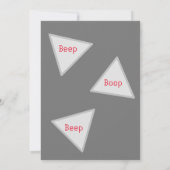 Robot Science-Party Einladung (Rückseite)