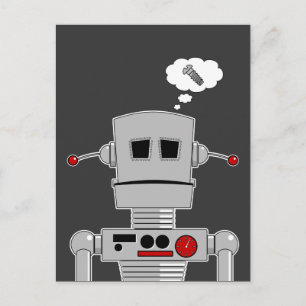Robot Screening Postcard Postkarte