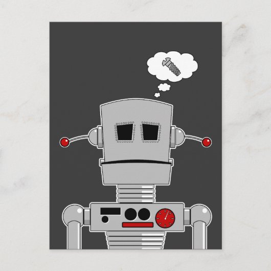 Robot Screening Postcard Postkarte (Vorderseite)