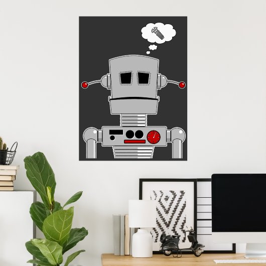 Robot Screening Print Poster (Heimbüro)