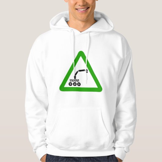 Robot Sign Hoodie (Vorderseite)