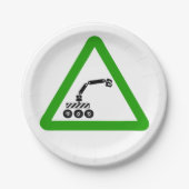 Robot Sign Pappteller (Vorderseite)