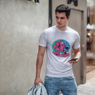 Robot Snowboarding T-Shirt