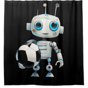 Robot Soccer Duschvorhang