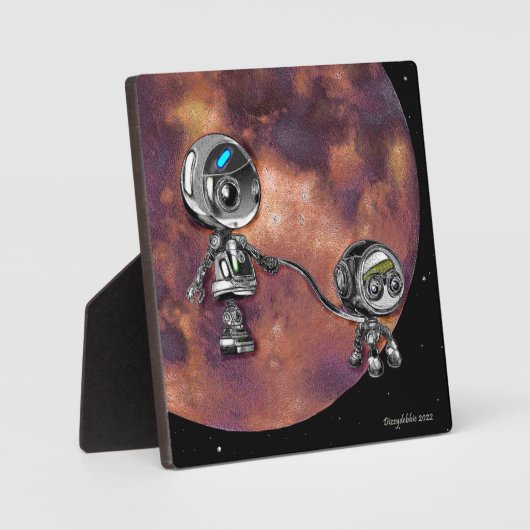 Robot Space Walk Fotoplatte (Vorderseite)