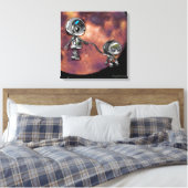 Robot Space Walk Leinwanddruck (Insitu (Schlafzimmer))