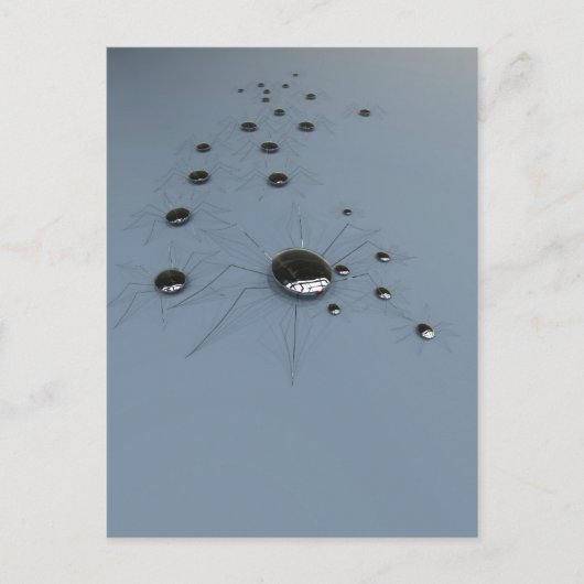 Robot Spiders Postcard Postkarte (Vorderseite)