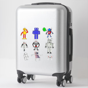 Robot-Spielzeug-niedliche Kinderhandwerk Aufkleber