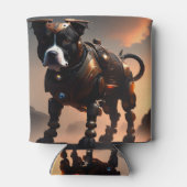 Robot Staffordshire Bull Terrier, Can Cooler Dosenkühler (Rückseite)