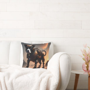 Robot Staffordshire Bull Terrier, Cushion Kissen