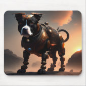 Robot Staffordshire Bull Terrier, Mousepad (Vorne)