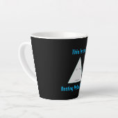 Robot-Stare im Ruhen - Latte-Tasse Milchtasse (Linke Ecke)