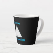 Robot-Stare im Ruhen - Latte-Tasse Milchtasse (Rechte Ecke)