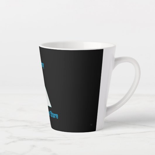 Robot-Stare im Ruhen - Latte-Tasse Milchtasse (Rechts)