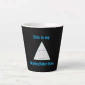 Robot-Stare im Ruhen - Latte-Tasse Milchtasse (Vorderseite)