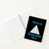 Robot Stare - Spiral Notebook ruhen Notizblock (Innenseite)