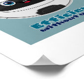 Robot-Staubsauger effizient mit Planplakat Poster (Ecke)