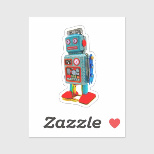 ROBOT-STICKER AUFKLEBER (Blatt)