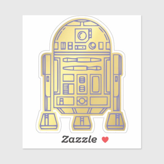 Robot-Sticker Aufkleber (Blatt)