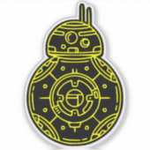 Robot-Sticker Aufkleber (Vorderseite)