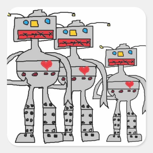 Robot Stickers (Vorderseite)