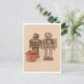 Robot Suburbia Postkarte (Stehend Vorderseite)