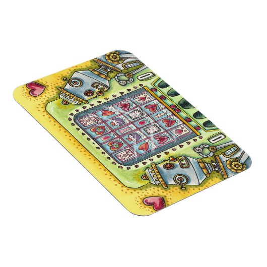 ROBOT SUCHT NACH EINER LIEBE HERZERFINDUNGSMASCHIN MAGNET (Rechte Seite)