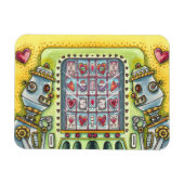 ROBOT SUCHT NACH EINER LIEBE HERZERFINDUNGSMASCHIN MAGNET (Horizontal)