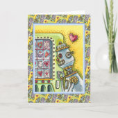 ROBOT SUCHT NACH LIEBE HERZEN VERANSTALTUNG MASCHI KARTE (Vorderseite)