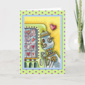 ROBOT SUCHT NACH LIEBE HERZEN VERANSTALTUNG MASCHI KARTE (Vorderseite)