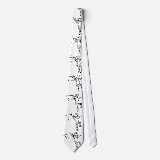 Robot Superhero Krawatte (Vorderseite)