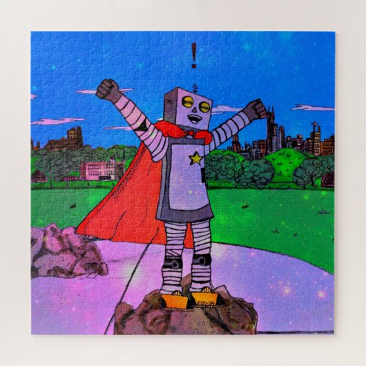 Robot Superhero Puzzle (Horizontal)