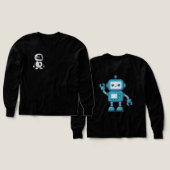 Robot T-Shirts für Kinder (Design Vorder- & Rückseite)