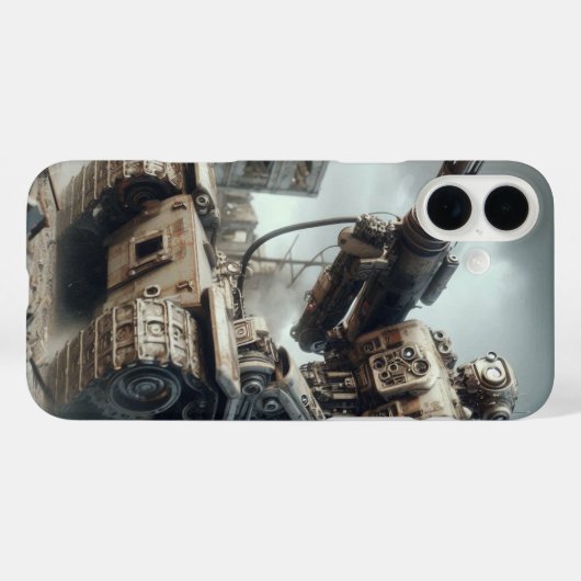 Robot Tank Case-Mate iPhone Hülle (Rückseite (Horizontal))