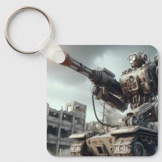 Robot Tank Schlüsselanhänger (Vorderseite)