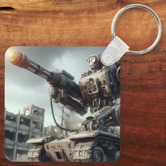 Robot Tank Schlüsselanhänger (Rückseite)