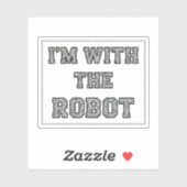 Robot Text Aufkleber (Blatt)