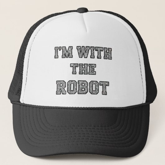 Robot Text Hut Truckerkappe (Vorderseite)