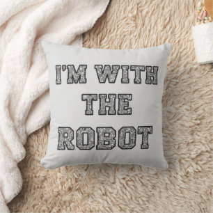 Robot Text Kissen