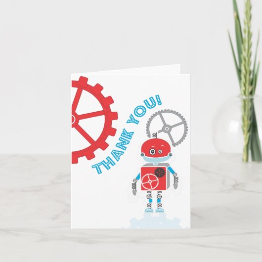 Robot  |  Thank You Card Dankeskarte (Vorderseite)
