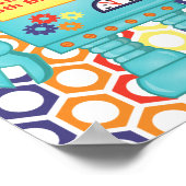 Robot Themed Party Poster (Ecke)