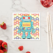 Robot Themed Party Serviette (Beispiel)