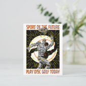 Robot Thrower #1 Postkarte (Stehend Vorderseite)