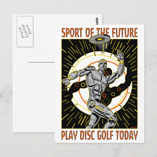 Robot Thrower #1 Postkarte (Vorne/Hinten)