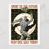 Robot Thrower #1 Postkarte (Vorderseite)